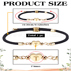 1Pc Adjustable Nylon Cord Bracelets for Women Men&nbsp;BJEW-LP0001-30T