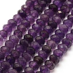 Natural Amethyst Beads Strands&nbsp;G-E362-04-6mm