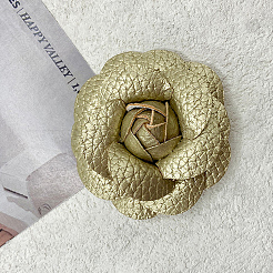 Flower Imitation Leather Shoe Decoration&nbsp;AJEW-WH20020-341C