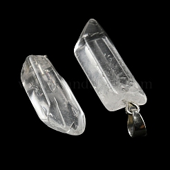 Natural Quartz Crystal Pointed Pendants&nbsp;G-G779-02P