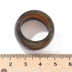 天然瑪瑙指輪  ワイドバンドリング  染め  ミックスカラー  内径：17~20mm&nbsp;G-N0326-035
