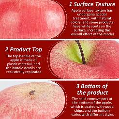 34Pcs 3 Style Plastic Imitation Apple&nbsp;AJEW-PH0011-35