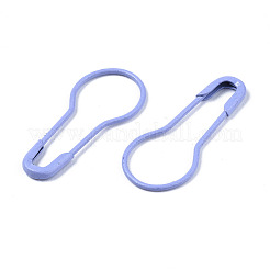 スプレー塗装された鉄のひょうたんピン  編みステッチマーカー  ラベンダー  21.5x9.5x1.5mm  ピン：0.5mm&nbsp;IFIN-T017-08K