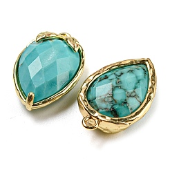 Natural Turquoise Faceted Pendants&nbsp;G-M431-06G-08