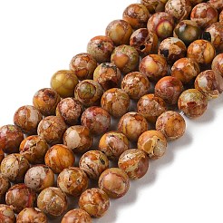 Natural Imperial Jasper Beads Strands&nbsp;G-I122-8mm-M-01