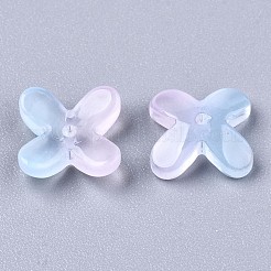 Transparent Spray Painted Glass Beads&nbsp;GLAA-N035-012-C03