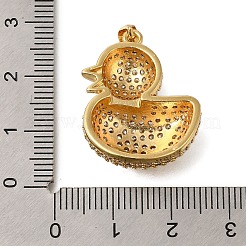 Rack Plating Brass Micro Pave Cubic Zirconia Pendants&nbsp;ZIRC-F142-01G-05