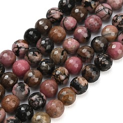 Natural Rhodonite Beads Strands&nbsp;G-C280-B12-8mm