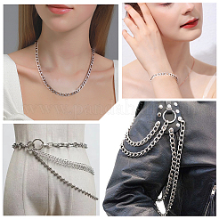 DIY Stainless Steel Figaro Chains Necklace/Bracelets Making Kits&nbsp;DIY-BBC0002-43