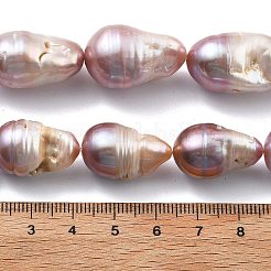 Natural Nucleated Pearl Beads Strands&nbsp;PEAR-B004-15D-02D