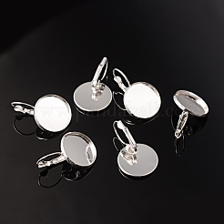 Brass Leverback Earring Findings&nbsp;KK-H024-S-NF