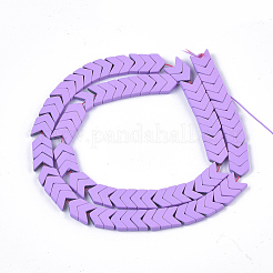 Spray Painted Non-magnetic Synthetic Hematite Beads Strands&nbsp;G-T116-26-09