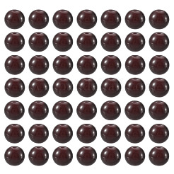 1連売り模造翡翠ガラスビーズ連売り  スプレー塗装  ラウンド  ココナッツブラウン  8mm  穴：1.3~1.6mm  約100個/連  31.4インチ&nbsp;DGLA-TAD0001-03K
