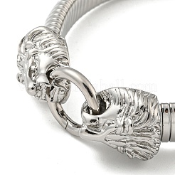 Tarnish Resistant 304 Stainless Steel Flat Snake Chain Bracelet&nbsp;BJEW-B076-04P