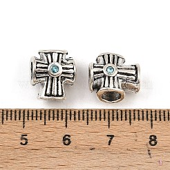 Alloy Rhinestones European Beads&nbsp;PALLOY-Q313-10A