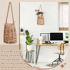 2Pcs Straw Storage Baskets&nbsp;AJEW-TW0001-37