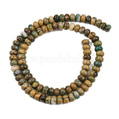 Natural Verdite Stone Beads Strands&nbsp;G-L647-D04-4x6mm