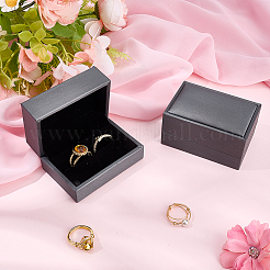 PU Leather Jewelry Couple Ring Packing Boxes&nbsp;CON-CL0001-27B