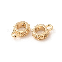 Brass Micro Pave Cubic Zirconia Tube Bails&nbsp;CU-F942-19G