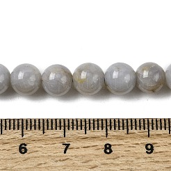 天然石ビーズ連売り  ラウンド  7~7.8mm  穴：1.2mm  約52個/連  15.55~15.94インチ（39.5~40.5cm）&nbsp;G-L641-A01-01