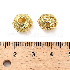 Hollow Brass European Beads&nbsp;KK-L229-012G