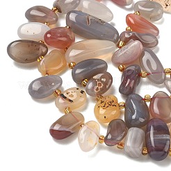 Natural Botswana Agate Beads Strands&nbsp;G-P604-A06-01