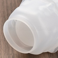 シリコンモールド  花瓶箱型  ジェッソ樹脂鋳造金型  ホワイト  六角  69x75x100mm  内径：47mm&nbsp;DIY-K073-21D