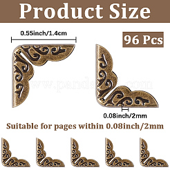 96Pcs Iron Bag Decorate Corners Protector&nbsp;PURS-CP0001-05