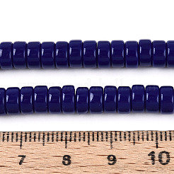 Opaque Solid Color Glass Beads Strands&nbsp;LS-GLAA-N026-3x6mm-09