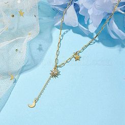 Brass Paperclip Chains Necklaces&nbsp;NJEW-JN04844