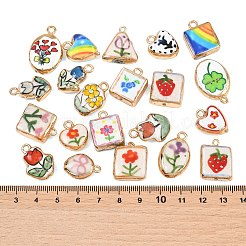 Printed Handmade Porcelain with Brass Pendants&nbsp;PR-CBA938E-04