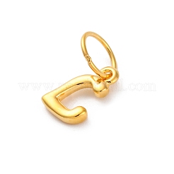 925 Sterling Silver Letter Charms with Jump Rings&nbsp;LS-STER-R008-01G-L