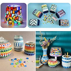 240Pcs 12 Colors Rainbow Iridescent Glass Cabochons&nbsp;DIY-CJ0003-10