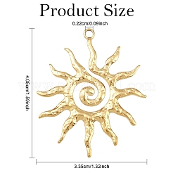 5Pcs 304 Stainless Steel Pendants&nbsp;STAS-YW0003-40