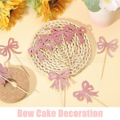60Pcs Paper Bowknot Cake Toppers Decorations&nbsp;DIY-CA0007-75