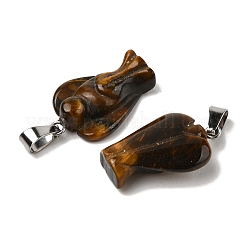 Natural Tiger Eye Pendants&nbsp;G-B127-10P-12