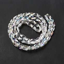Transparent Electroplate Glass Beads Strands&nbsp;EGLA-F150-AB01