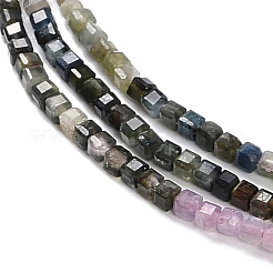 Gradient Color Natural Multicolor Tourmaline Beads Strands&nbsp;G-K373-A01-01