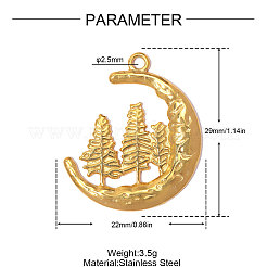 304 Stainless Steel Pendants&nbsp;SA-OY003-08G