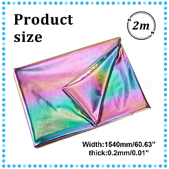 2mレーザーポリエステル生地  クラフト用品  カラフル  1540x0.2mm&nbsp;DIY-PH0031-19A