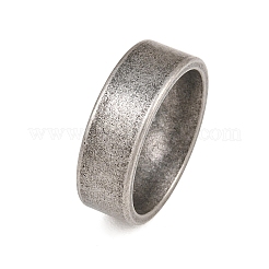 男性用304ステンレススチール製指輪  アンティークシルバー  8mm  内径：20mm&nbsp;SA-CBA0CD2-02AS