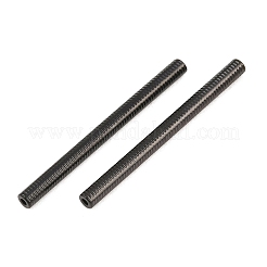 304ステンレスチューブビーズ  イオンプレーティング（ip）  ブラック  26x2mm  穴：0.9~1.2mm&nbsp;SA-CBA098D-07G-EB
