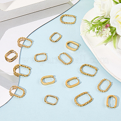 4 Styles Stainless Steel Huggie Hoop Earrings Sets for Women&nbsp;EJEW-SC0001-74