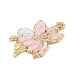 Golden Plated Alloy Eanaml Pendants&nbsp;PALLOY-S184-04G-A