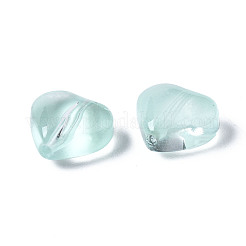Transparent Spray Painted Glass Beads&nbsp;GGLA-S054-012E-02