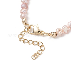 チャクラ 天然マレーシアジェイド＆パールビーズブレスレット（女性用）  ナゲット  7.17インチ（18.2cm）&nbsp;BJEW-JB13077