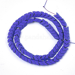 Spray Painted Non-magnetic Synthetic Hematite Beads Strands&nbsp;G-T116-25-19