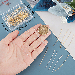 真鍮のボールヘッドピン  ミックスカラー  50~5.5x1.8mm  2色  50個/カラー  100pc&nbsp;FIND-BBC0015-91C