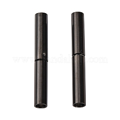 304ステンレススチール製バヨネット留め具  コラム  ガンメタ色  21x3mm  穴：2mm&nbsp;STAS-L134-04B