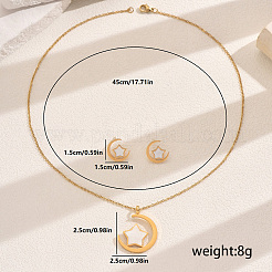 Elegant 201 Stainless Steel Shell Jewelry Set for Daily Wear&nbsp;XK7851
